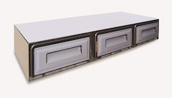 Lappas Συρτάρι Καφέ Τριπλό Π124xΒ55xΥ24cm Lappas Συρτάρι Καφέ Τριπλό Π124xΒ55xΥ24cm