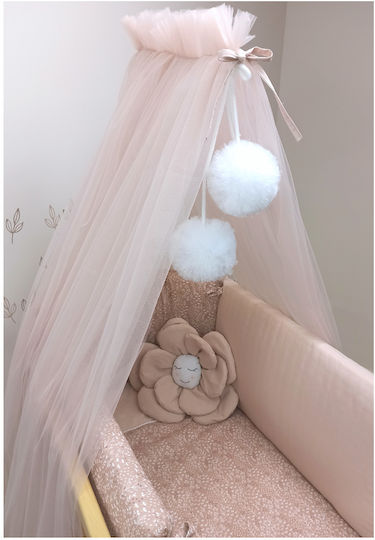 Baby Star Crib Mosquito Net Pink