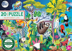 Παιδικό Puzzle Rainforest Life 20pcs για 3+ Ετών EeBoo