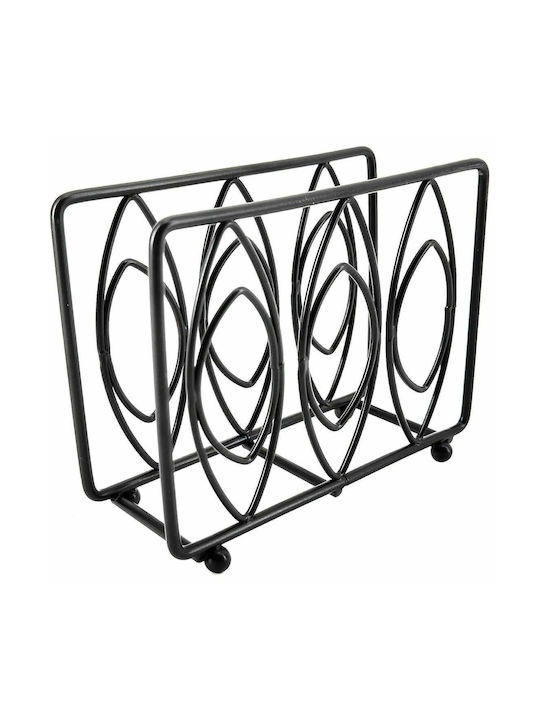 Max Home Χαρτοπετσετοθήκη Μεταλλική Μαύρη 13.5x5x10.5cm XN00012034
