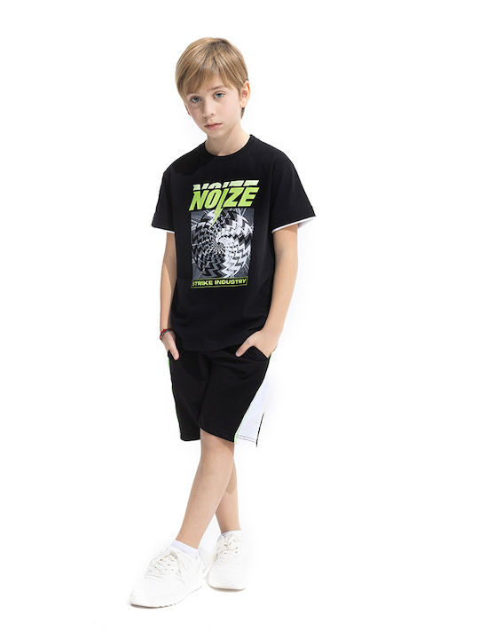 Kids Summer Set With Shorts 2pcs Black