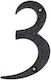 Roline 461 Hausnummer 3 in Schwarz Farbe 10cm 461