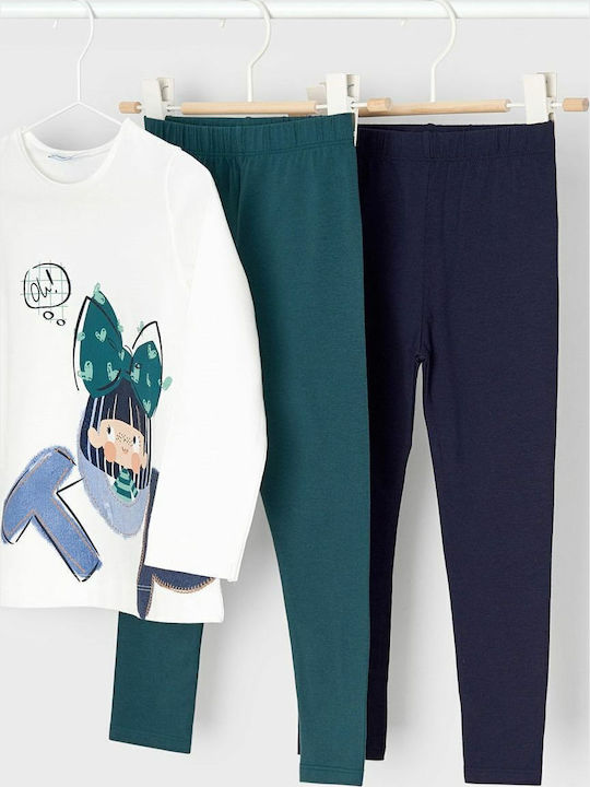 Kids' Set with Leggings Winter 3pcs White