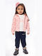 Εβίτα Kids Sweatpants Set Pink 3pcs