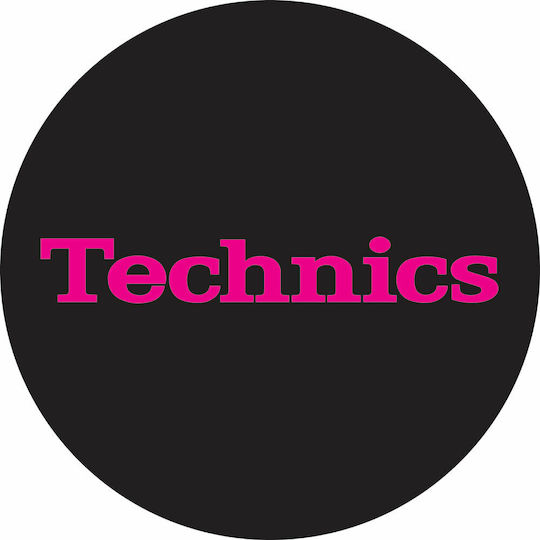 Technics Slipmat από Τσόχα Simple T3 (Ζεύγος) σε Μαύρο Χρώμα