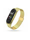 Tech-Protect Milanese Armband Rostfreier Stahl Gold (Smart Band 7)