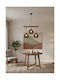 Pakketo PWL-1120 Pendant Light Black Boho with Rope for Socket E27 50x20x63cm