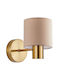 Home Lighting Μοντέρνο Φωτιστικό Τοίχου με Ντουί E27 Χρυσό 17x14x14εκ.