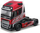Bburago Street Fire Φορτηγό Haulers Volvo FH16 Globetrotter - Dark Red 1:43 για 3+ Ετών