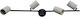 Avide ABPL-4XE27-AMO Spot with 4 Lights and with Socket E27 in Black Color