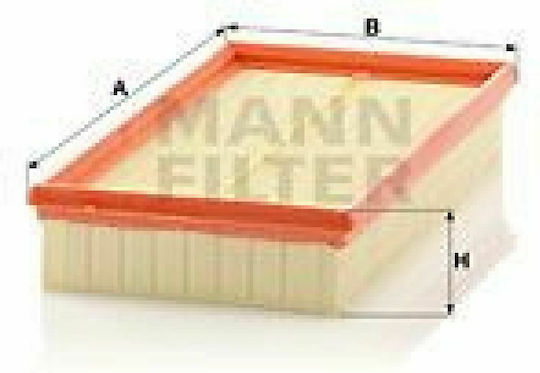 Mann Filter Φίλτρο Αέρα Αυτοκινήτου για Ford Fiesta / Focus / Tourneo Connect / Transit Connect