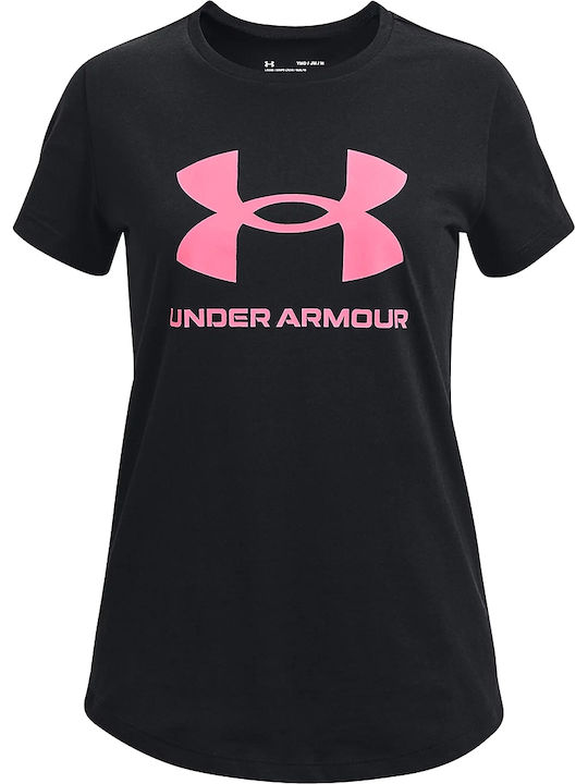 Under Armour Kids' T-shirt Black Live Sportstyl...