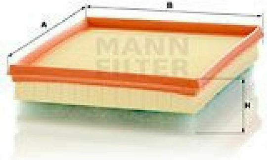 Mann Filter Car Air Filter for Citroen Berlingo / C3 / C4 Opel Combo / Crossland X / Grandland X Peugeot 2008 / 208 / 3008 / 308 / 5008 / 508 Toyota Proace