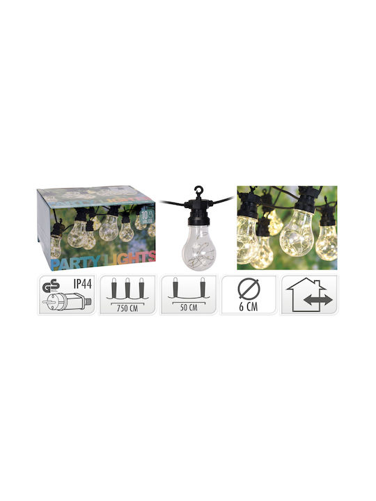 Waterproof Garland Lights LED 7.5m with 10 Lamps