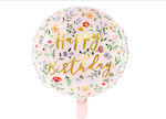 Foil balloon Happy Birthday Pink, 45cm