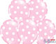 Balloons pink polka dots 30cm 6pcs.