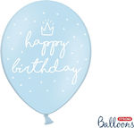 Balloons Blue "Happy Birthday" 6pcs 30cm.