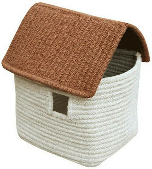 Lorena Canals Kinder Aufbewahrungskorb aus Stoff House Beige 22x22x34cm 1Stück