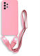 Bodycell Back Cover Silicon cu Curea Roz (Galax...