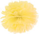 Fluffy Pom Pom Yellow. 25cm.