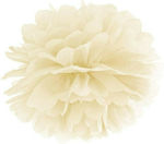 Flauschige Pom Pom Creme 25cm 1Stk.