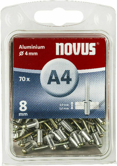 Novus Πριτσίνια Αλουμινίου M4x8mm 70τμχ