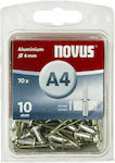 Πριτσίνια Aluminium M4x10mm 70Stück