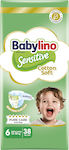 Babylino Tape Diapers Cotton Soft Sensitive No. 6 for 13-18 kgkg 38pcs