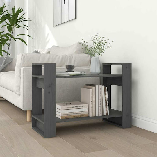 Bibliothek Grau 80x35x56,5cm