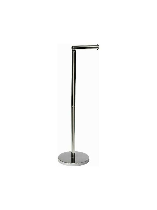 S3402733 Metallic Paper Holder Floor Silver