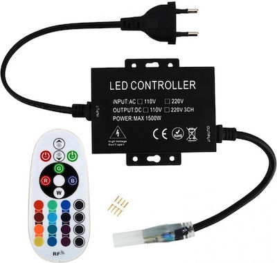 Avide ABLS220VRGB-100M-RFC Drahtlos Dimmer RF (Request for) - Anfrage für mit Fernbedienung Wandmontierter Dimmer 15.001.0916