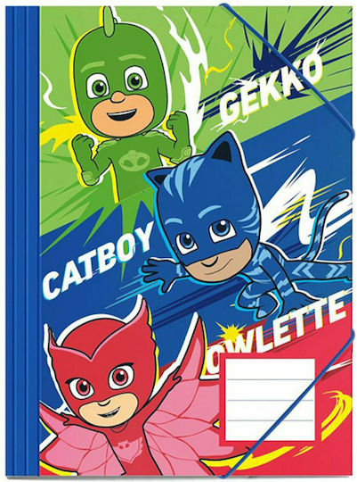 Diakakis Folder with Rubber Band and Ears for Paper A4 Multicolour PJ Masks