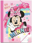 Diakakis Folder with Rubber Band for Paper A4 Pink Disney Minnie Mouse