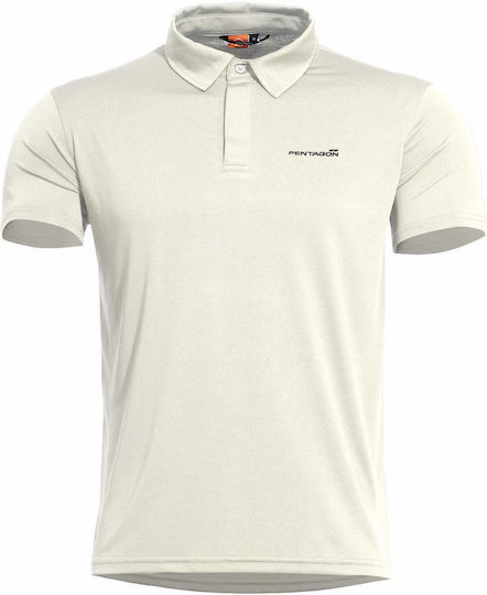 Pentagon Μπλούζα Polo σε Λευκό χρώμα