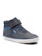 J Gisli B B Kids Sneakers High Anatomic with Scratch Navy Blue