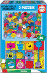 Kids Puzzle Μικροί Κύριοι & Μικρές Κυρίες for 3++ Years 96pcs Educa