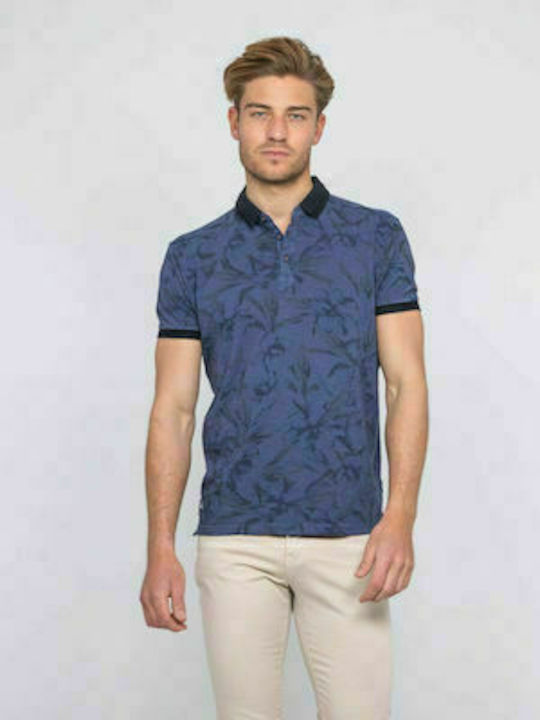 RITCHIE POLO FLORAL ALBASTRU