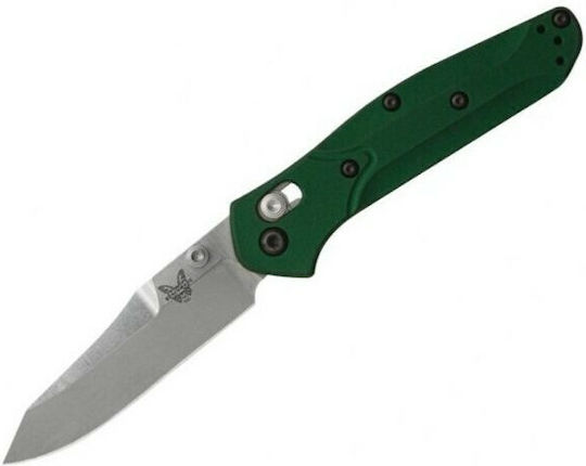 Benchmade Mini Osborne Pocket Knife Green in Sheath