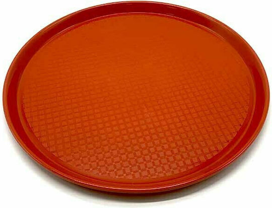Homestyle Kunststoff Rund Serviertablett Rutschfest in Rot Farbe 40x40cm 735164004κ 1Stück
