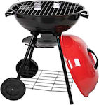 Newest Στρογγυλή Charcoal Grill with Wheels 44cm