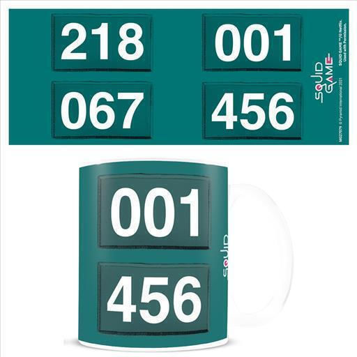 Pyramid International Squid Game - Numbers Becher Keramik Grün 300ml RS661094