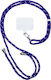 Hurtel Stylish Cord Λουράκι Λαιμού για Κινητά Μπλε