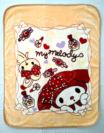 Decobebe Decke Kinderbett My Melody Samt Beige 100x130cm