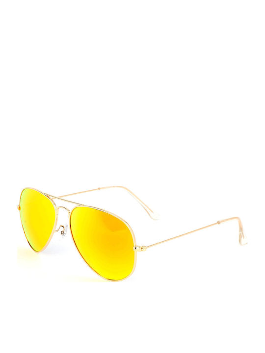 Replay Γυαλιά Ηλίου Χρυσά με Μεταλλικό Σκελετό