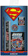 Graffiti Superman Kinder Schreibwarenset mit Bleistift, Spitzer, Radiergummi, Notizbuch und Lineal 5Stück