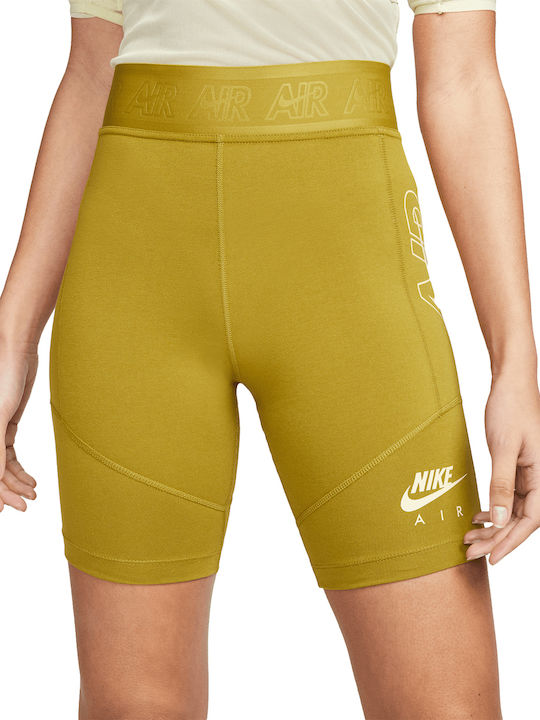 nike air women's bike shorts yellow