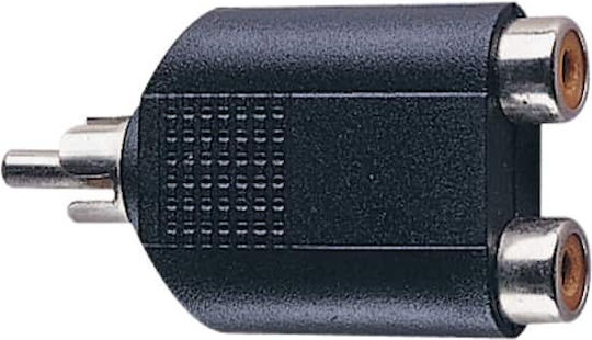 Electrovision Μετατροπέας RCA male σε RCA 2x female 1τμχ F371B