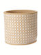 Koopman Planter Ceramic Beige 14x14x13cm.