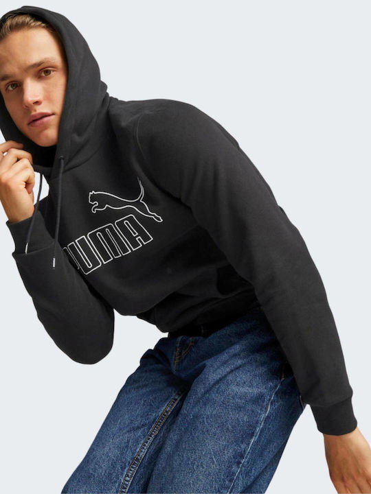 PUMA ESS+ Sweatshirt mit Kapuze Schwarz