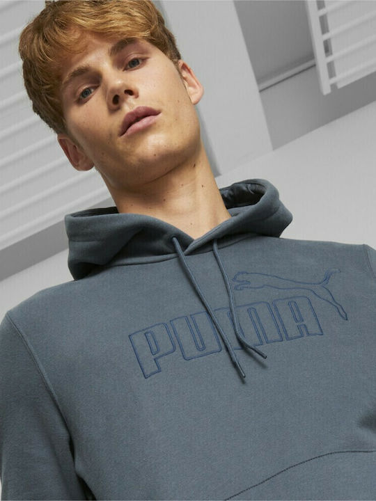 PUMA ESS+ Sweatshirt mit Kapuze Blau